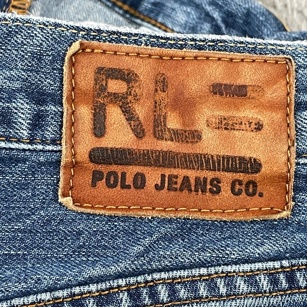 VTG RL Ralph Lauren Polo Jeans Co Jeans Mens 34x30 Classic Relaxed Denim Y2K - Picture 3 of 10
